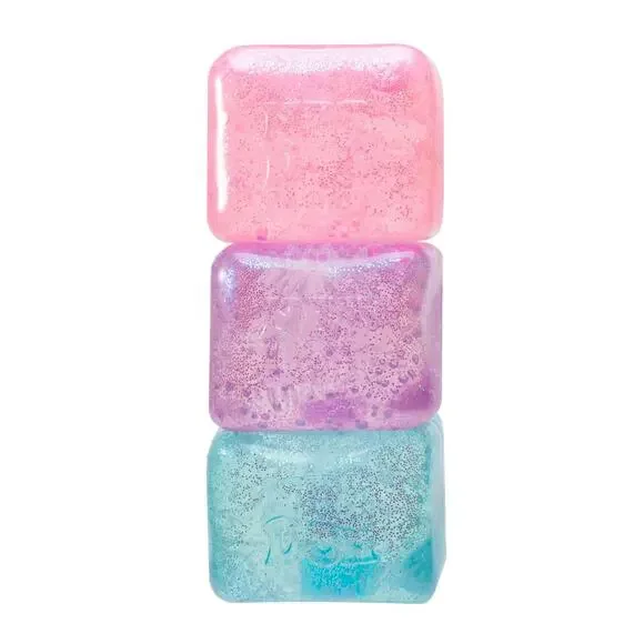 BUNDLE OF 3 - NeeDoh Nice Cube Glitter & Glow Squishy Toy Random Color - Picture 8 of 11